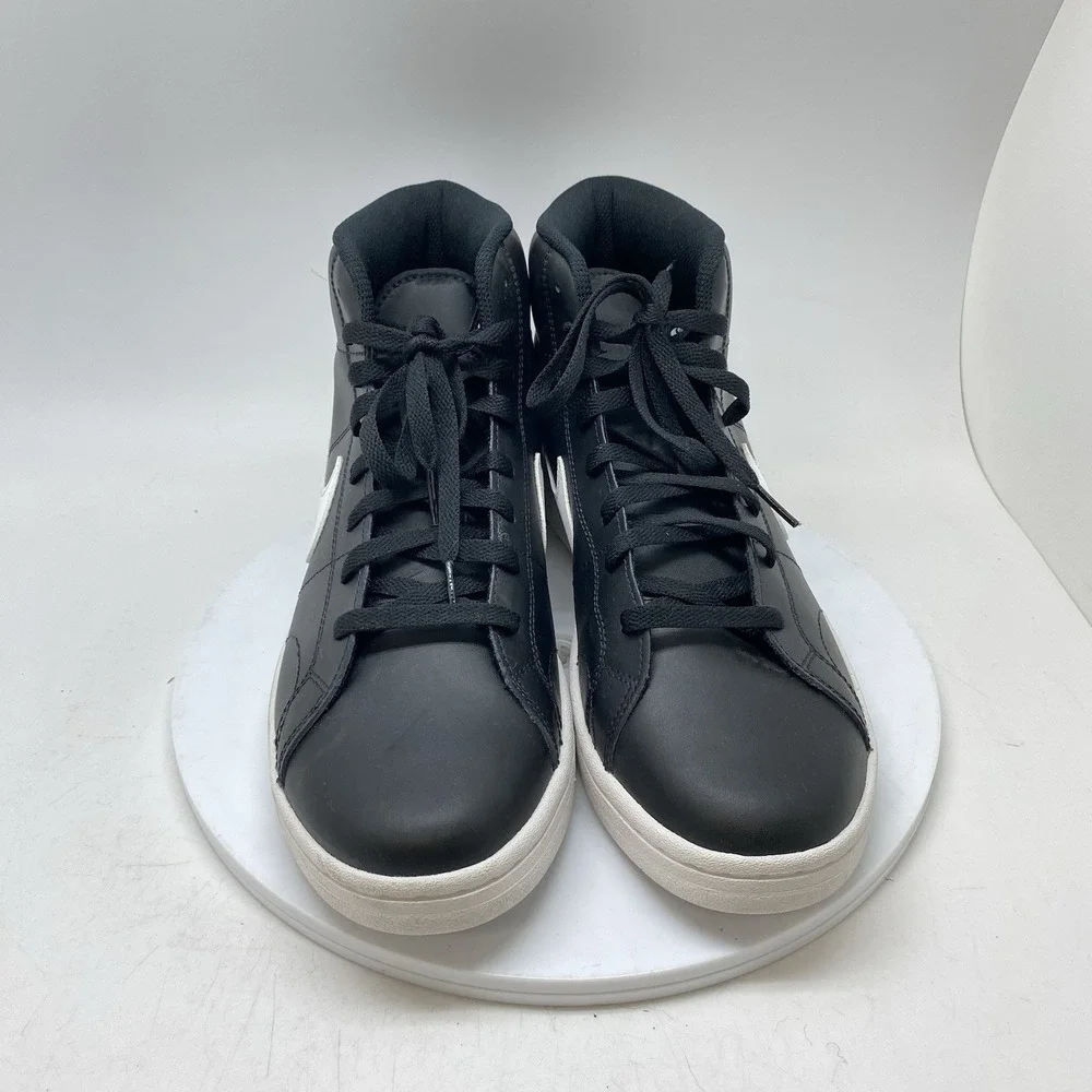 Nike Court Royale 2 Mid Sneakers Mens 11.5 CQ9179-001 Black White Athletic Shoes